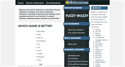 Desktop Screenshot of 4nicknames.com